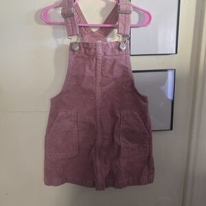 H&M Kids Pink Corduroy Overalls